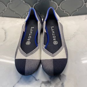 Rothy’s Black & White Captoe Flats